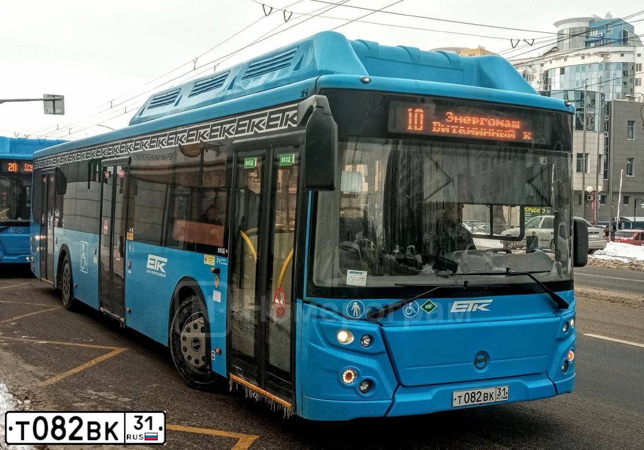 Фото автомобиля LIAZ 5292, 2019 — госномер Т082ВК31. Цвет: СИНИЙ