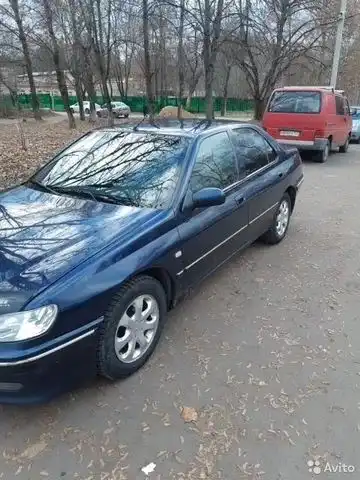 Фото автомобиля PEUGEOT 406, 2003 — госномер К921РВ142. Цвет: синий