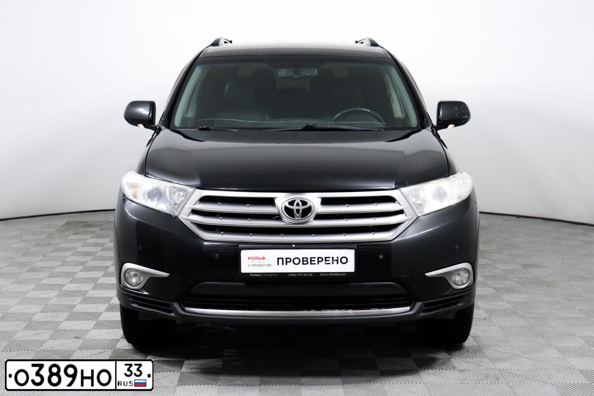 Фото автомобиля TOYOTA HIGHLANDER, 2013 — госномер М950КО28. Цвет: ЧЕРНЫЙ