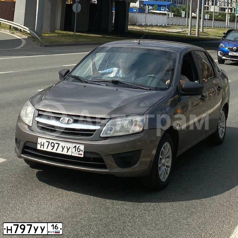 Фото автомобиля LADA 1119 KALINA, 2011 — госномер У769ТК116. Цвет: Серебристый