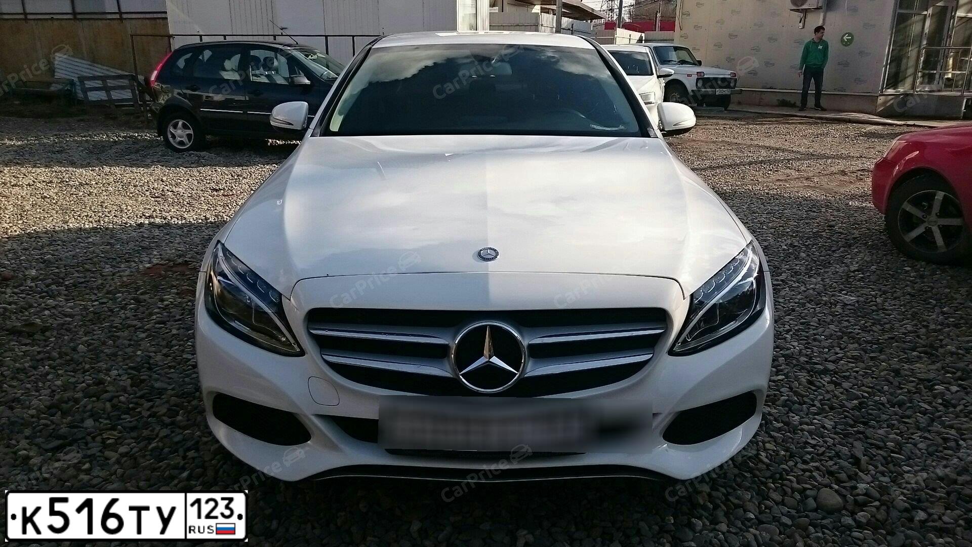Фото автомобиля MERCEDES C-KLASSE, 2015 — госномер К516ТУ123. Цвет: БЕЛЫЙ