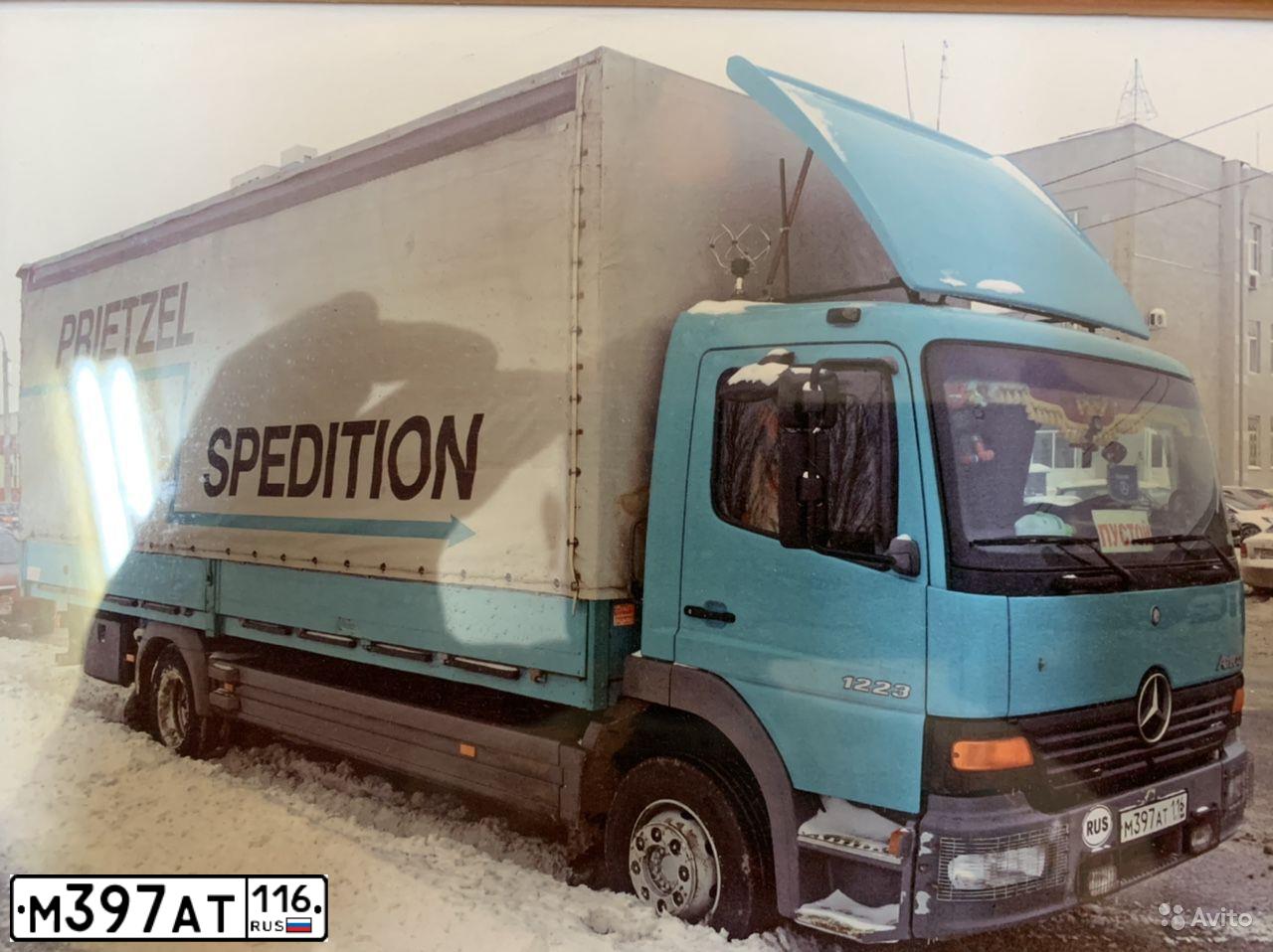 Фото автомобиля MERCEDES ATEGO, 2004 — госномер М397АТ116. Цвет: бирюзовый