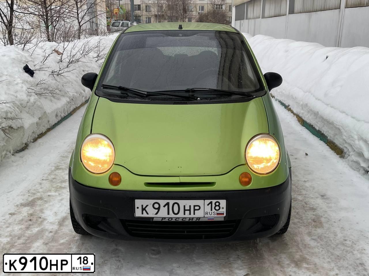 Фото автомобиля DAEWOO MATIZ, 2007 — госномер Р533ЕО977. Цвет: СВЕТЛО-САЛАТНЫЙ