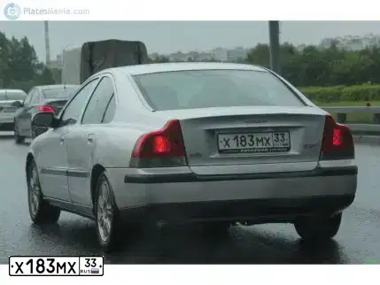 Фото автомобиля VOLVO S60, 2001 — госномер Х183МХ33. Цвет: СЕРЕБРИСТЫЙ