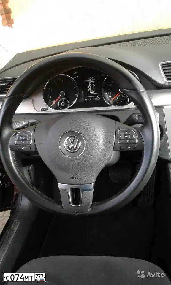 Фото автомобиля VOLKSWAGEN PASSAT, 2014 — госномер С074МТ777. Цвет: ЧЕРНЫЙ
