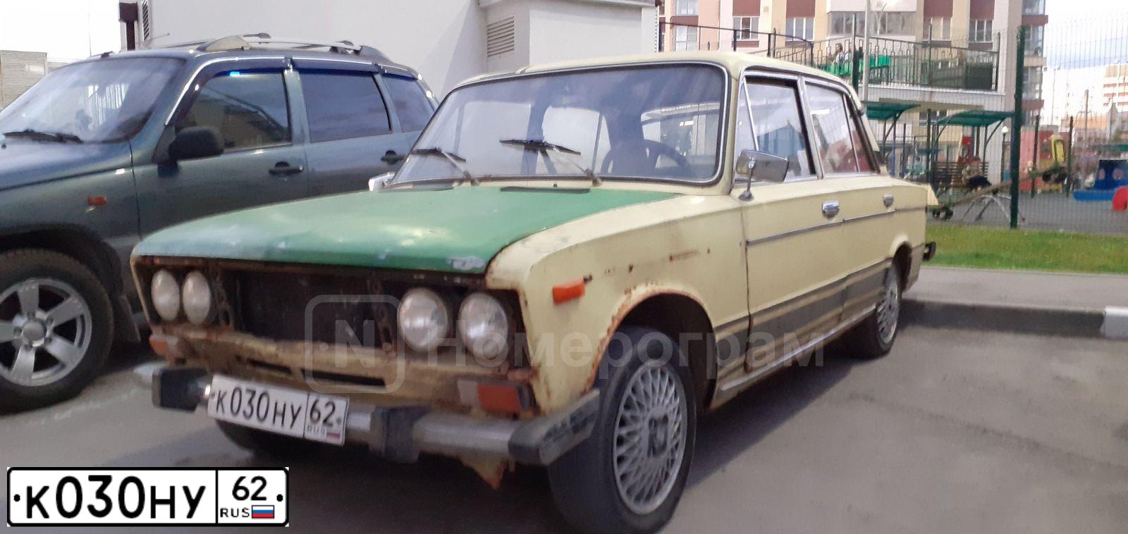 Фото автомобиля LADA 2106, 1984 — госномер К030НУ62. Цвет: ЗЕЛЕНЫЙ