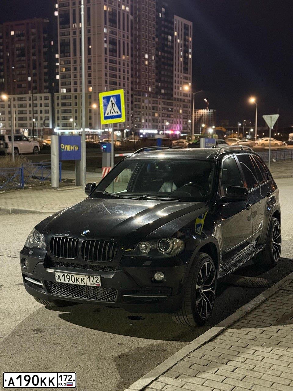 Фото автомобиля BMW X5, 2007 — госномер М676НУ178. Цвет: ЧЕРНЫЙ