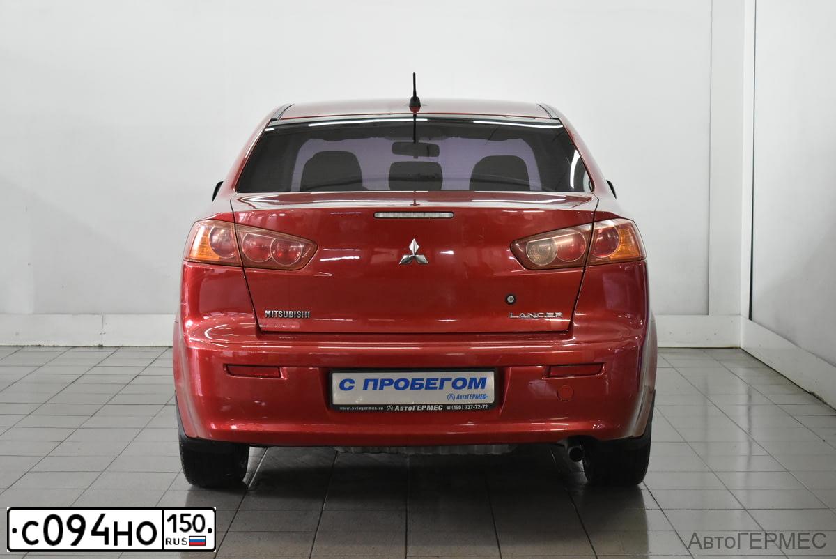 Фото автомобиля MITSUBISHI LANCER, 2007 — госномер Р410НТ790. Цвет: КРАСНЫЙ