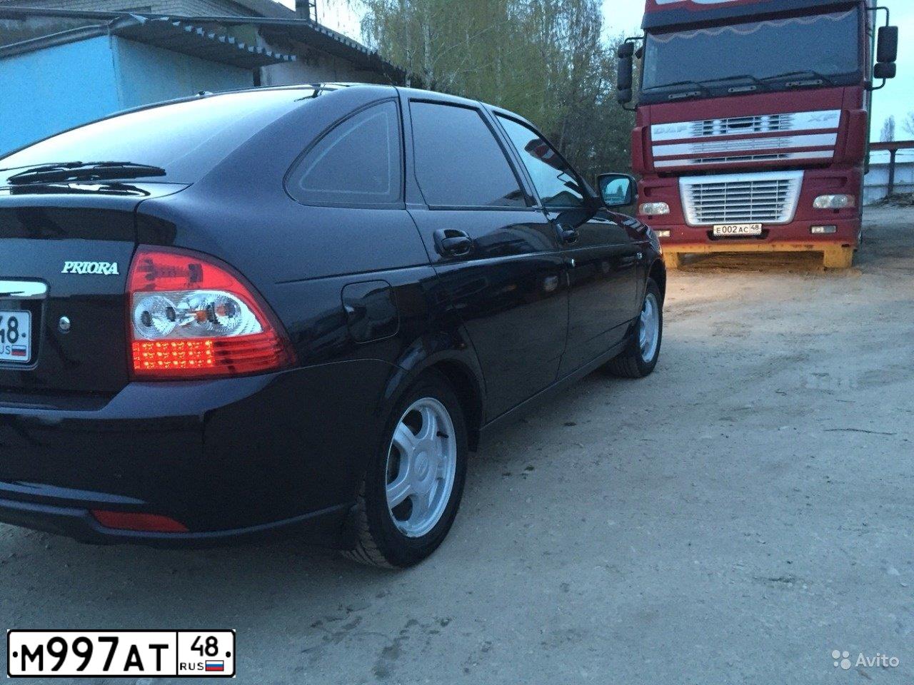 Фото автомобиля LADA 2172 PRIORA, 2013 — госномер М997АТ48. Цвет: СИНЕ-ЧЕРНЫЙ
