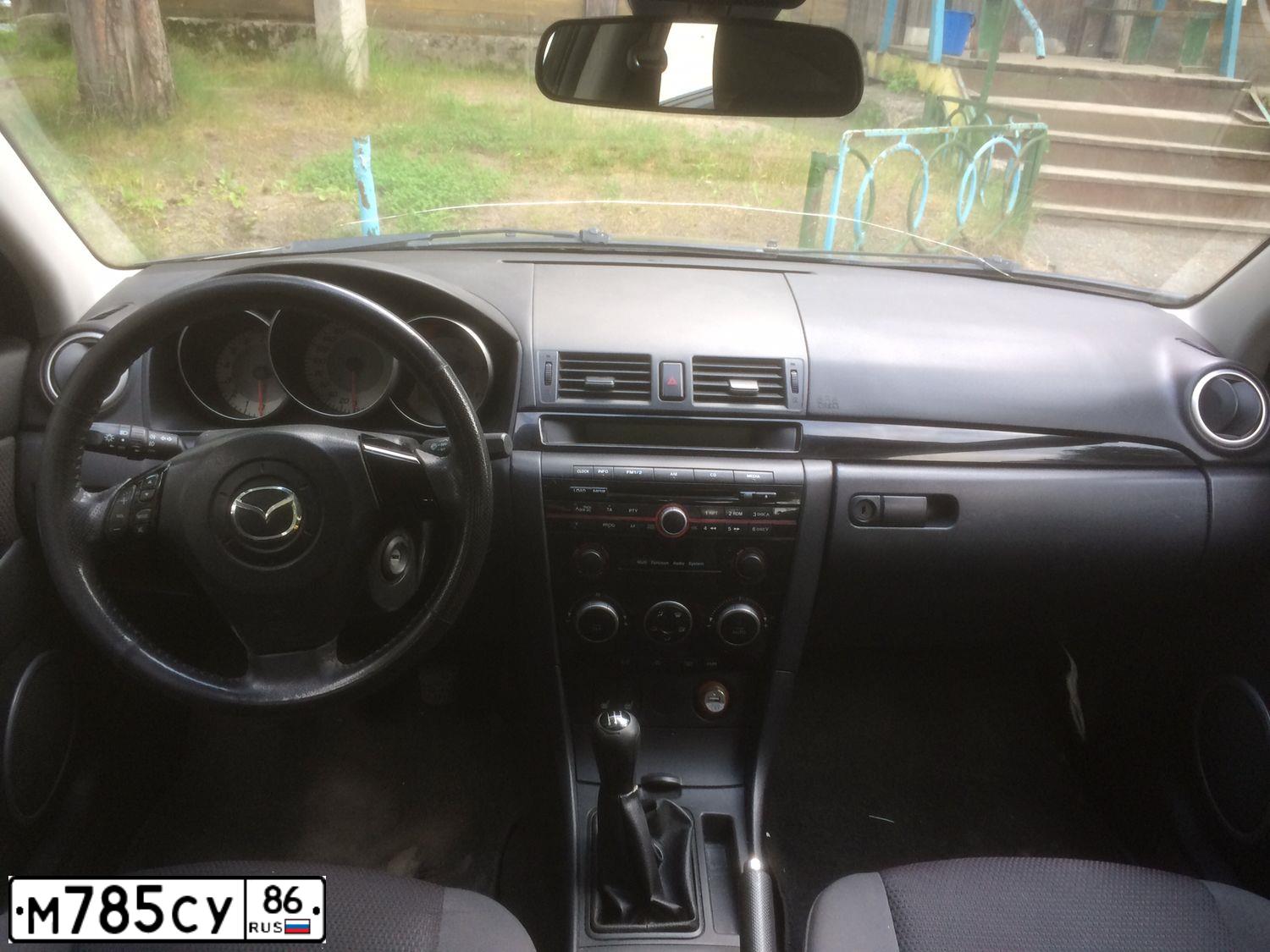 Фото автомобиля MAZDA 3, 2008 — госномер К237МО186. Цвет: ЧЕРНЫЙ