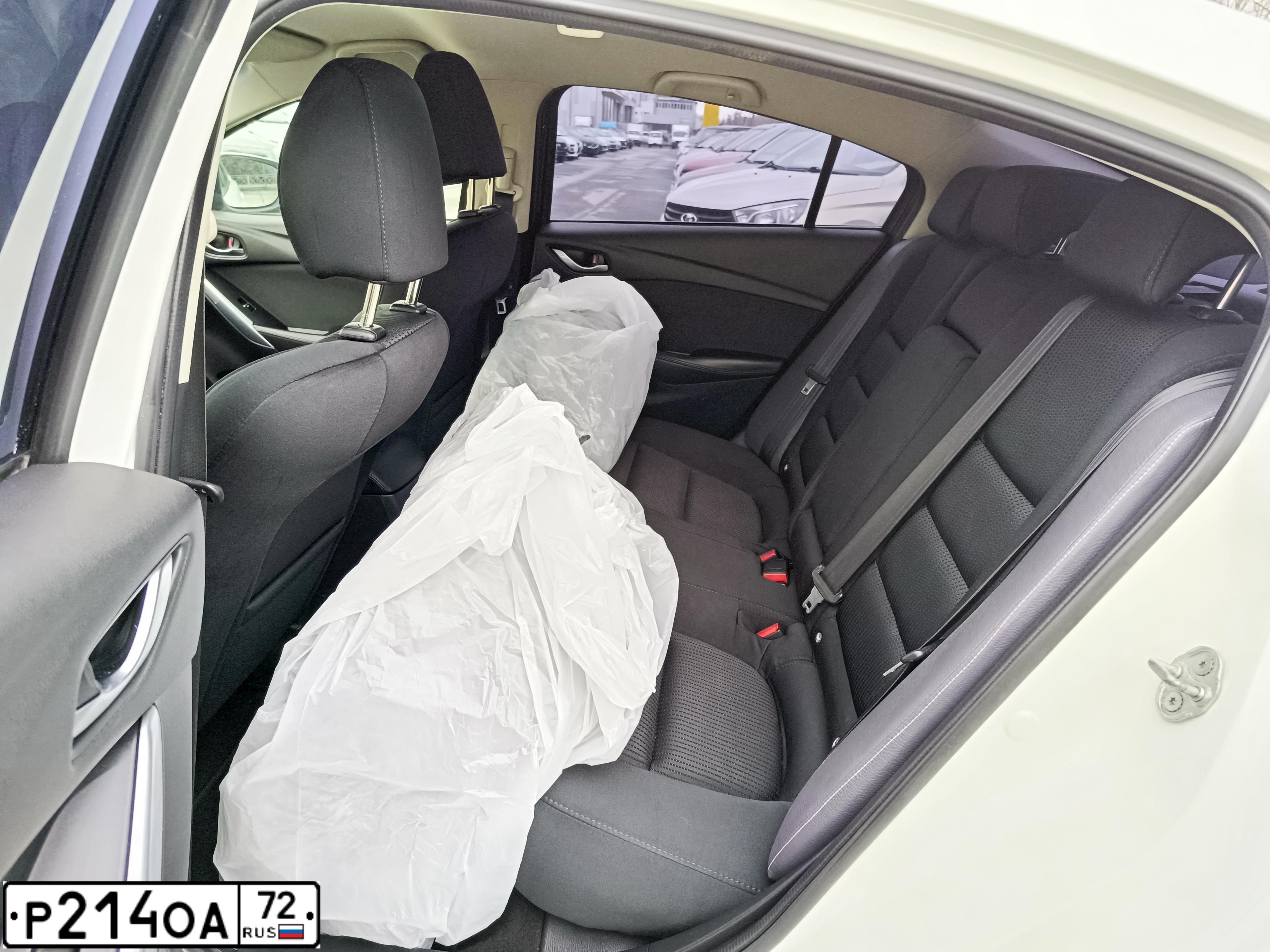 Фото автомобиля MAZDA 6, 2015 — госномер Р214ОА72. Цвет: Белый