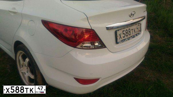 Фото автомобиля HYUNDAI SOLARIS, 2014 — госномер Т929ЕР136. Цвет: Белый