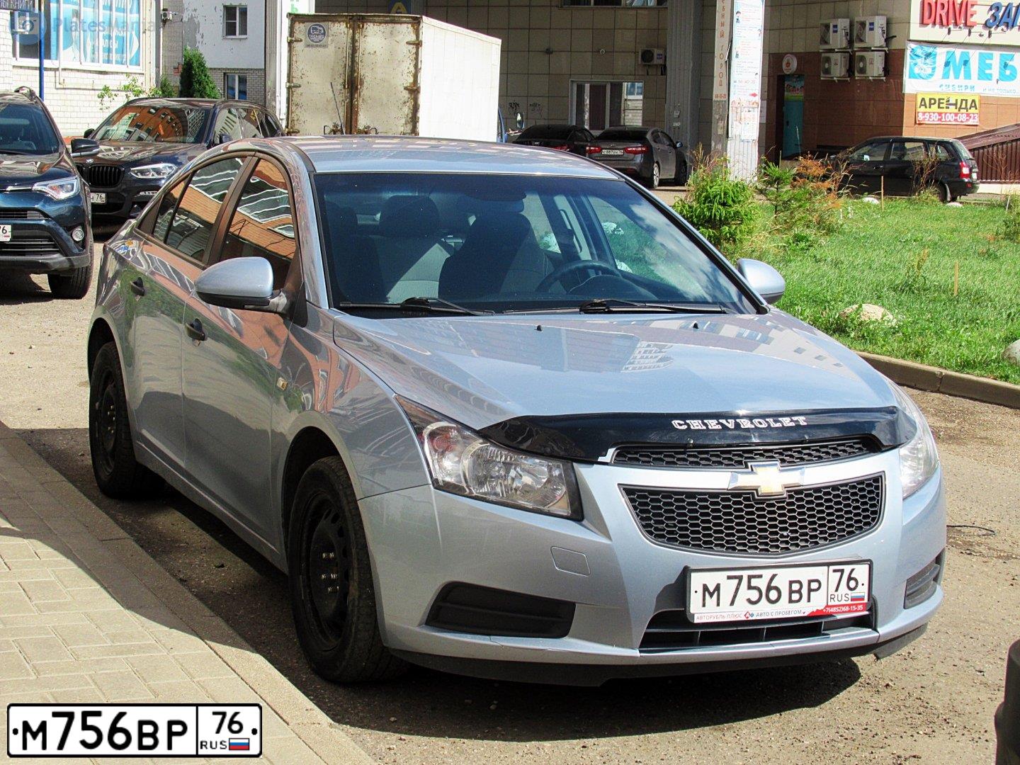 Фото автомобиля CHEVROLET CRUZE, 2011 — госномер М756ВР76. Цвет: СЕРЫЙ