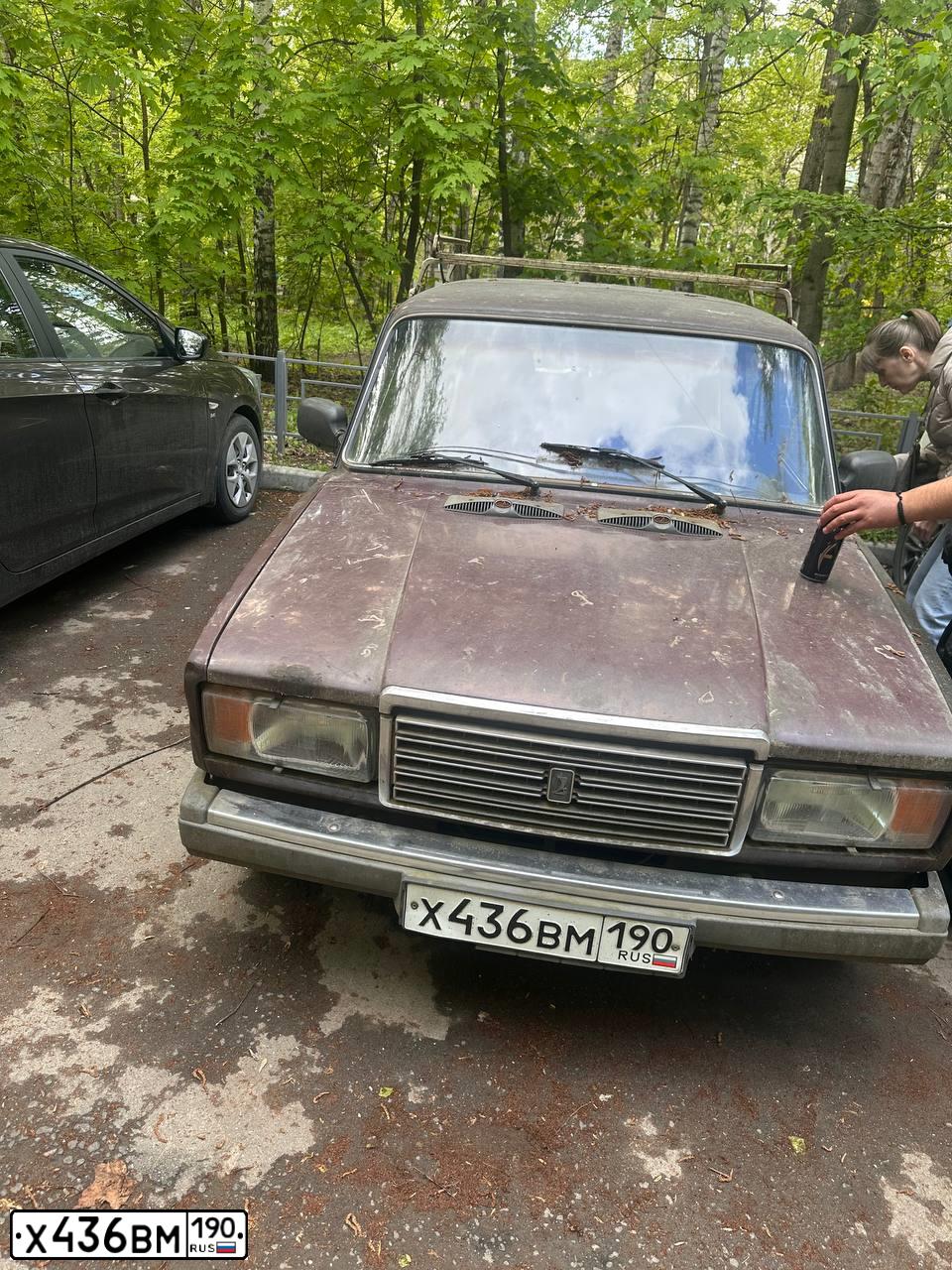 Фото автомобиля LADA 2107, 2006 — госномер Х436ВМ190. Цвет: ВИШНЕВЫЙ ТЕМНЫЙ