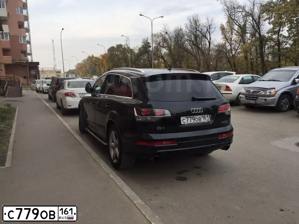 Фото автомобиля AUDI Q7, 2008 — госномер Х597ТН790. Цвет: ЧЕРНЫЙ
