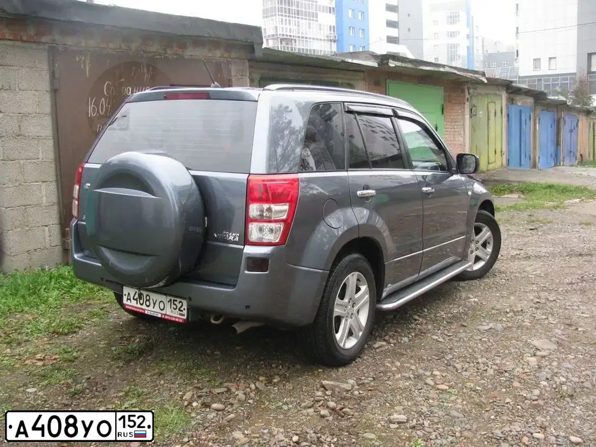 Фото автомобиля SUZUKI /GRAND/ VITARA, 2007 — госномер А456РК152. Цвет: СЕРЫЙ