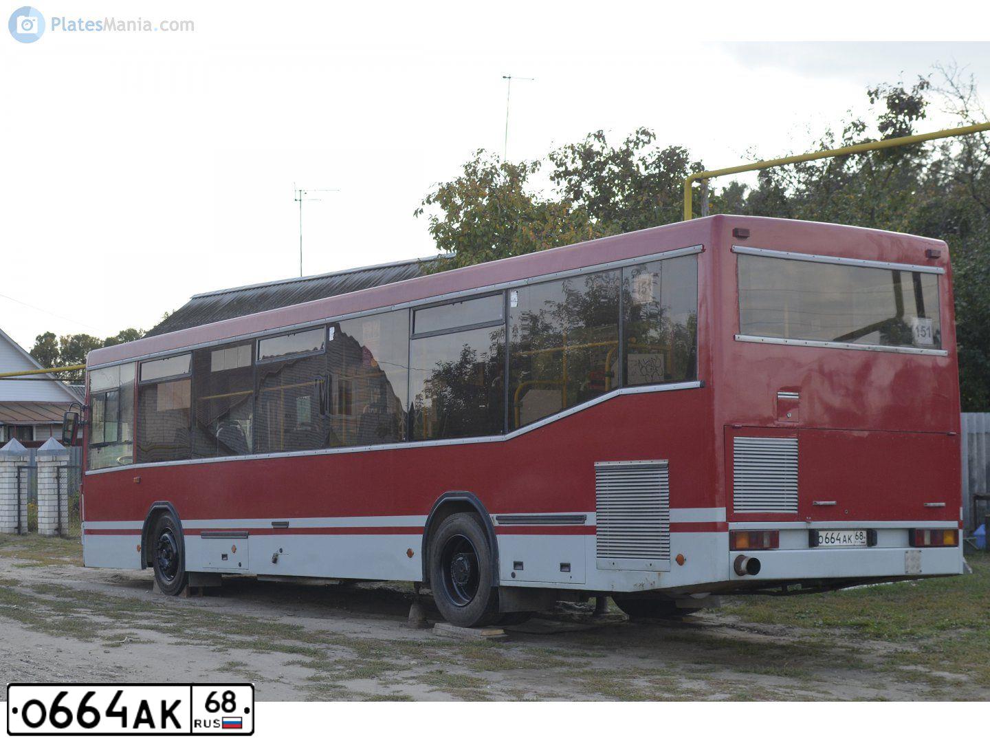 Фото автомобиля NEFAZ 5299 /KAMAZ 5297 4X2/, 2004 — госномер О664АК68. Цвет: ГРЕНАДЕР