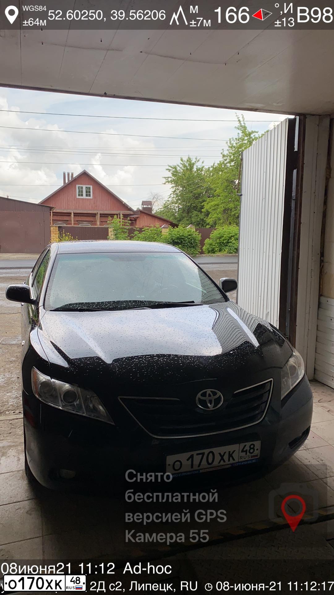 Фото автомобиля TOYOTA CAMRY, 2006 — госномер В114ММ136. Цвет: ЧЕРНЫЙ