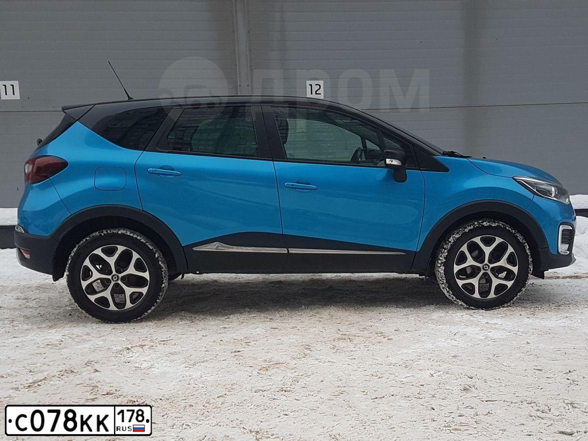 Фото автомобиля RENAULT KAPTUR, 2016 — госномер С078КК178. Цвет: ГОЛУБОЙ ЧЕРНЫЙ