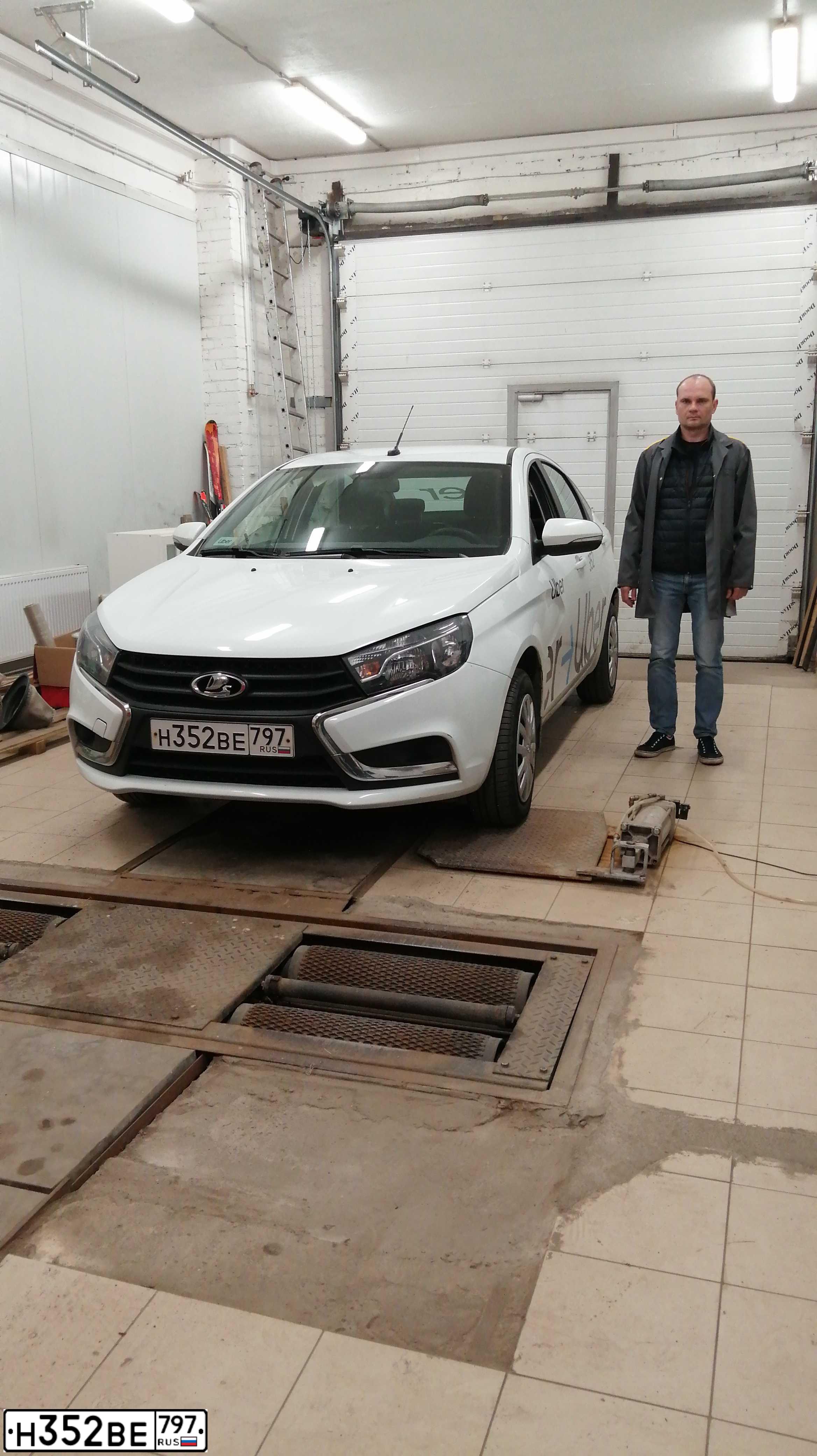 Фото автомобиля LADA VESTA, 2020 — госномер Х642МУ152. Цвет: Белый