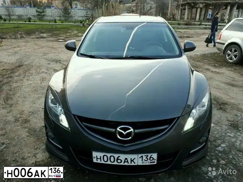 Фото автомобиля MAZDA 6, 2011 — госномер Н006АК136. Цвет: ТЕМНО-СЕРЫЙ