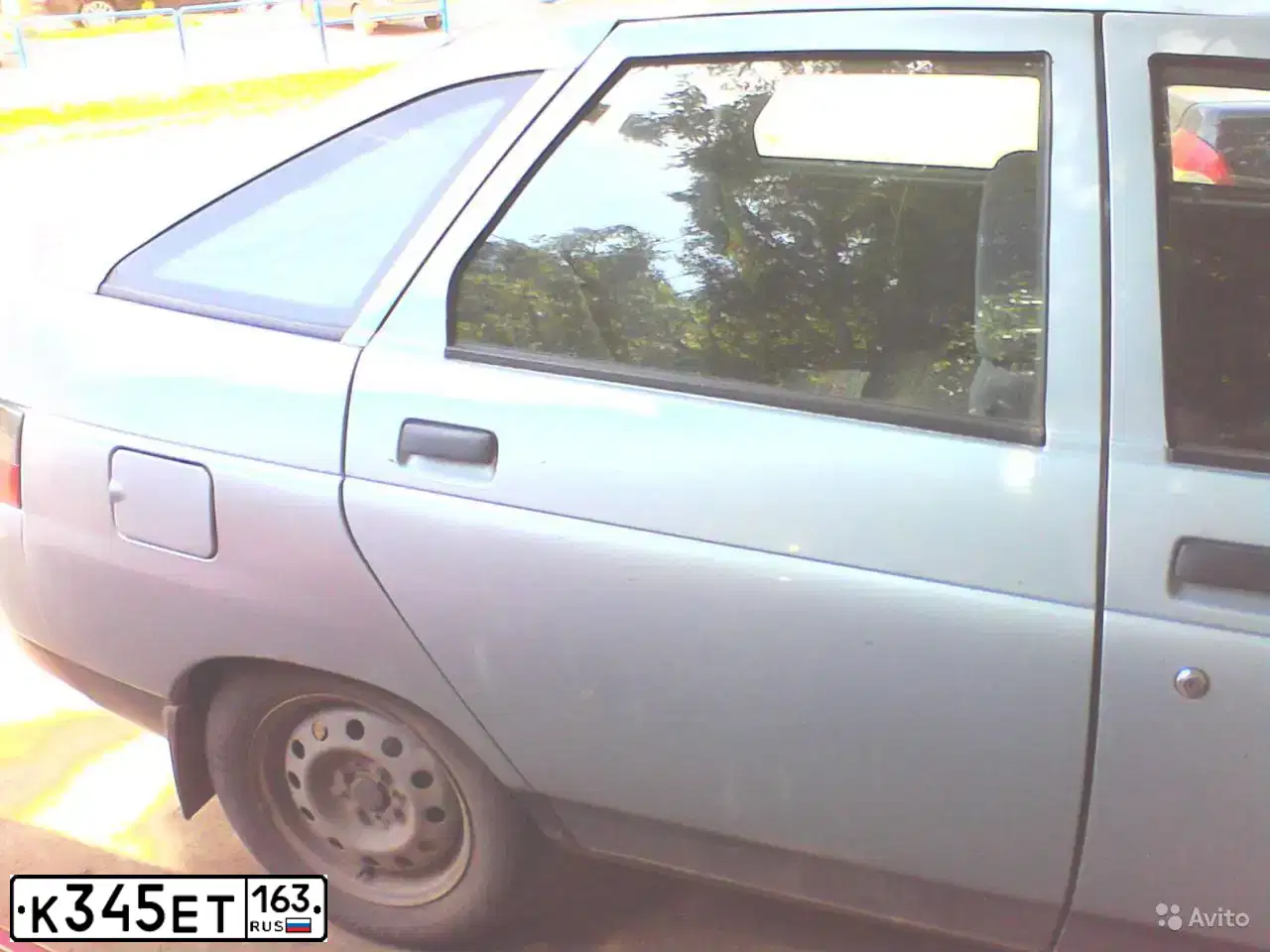 Фото автомобиля LADA 2112, 2002 — госномер К345ЕТ163. Цвет: СЕРЕБРИСТО-ГОЛУБОЙ