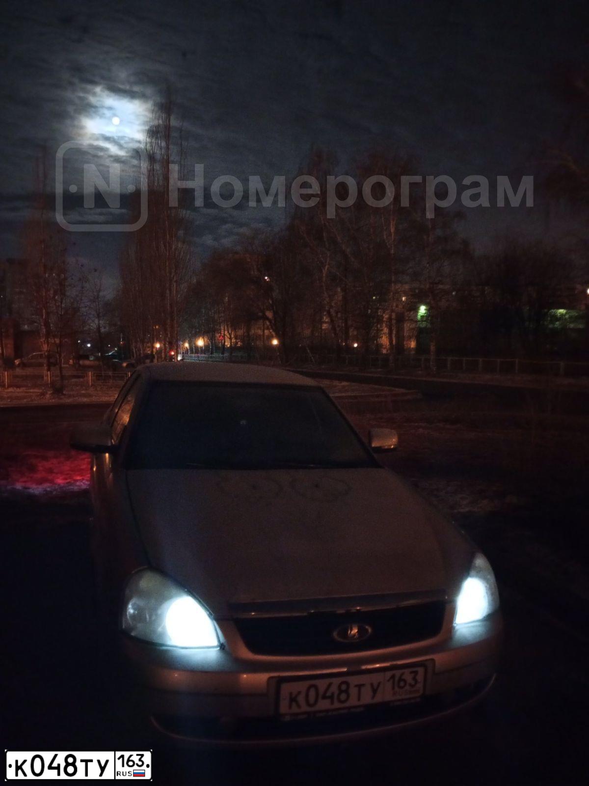 Фото автомобиля LADA 2170 PRIORA, 2008 — госномер К048ТУ163. Цвет: Светло-Серебристый металлик