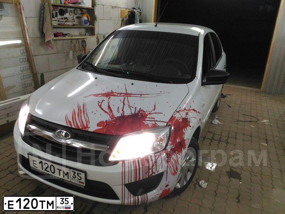 Фото автомобиля LADA 2191 GRANTA, 2016 — госномер Е120ТМ35. Цвет: ЛЕДНИКОВЫЙ  БЕЛЫЙ