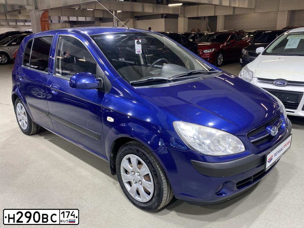 Фото автомобиля HYUNDAI GETZ, 2008 — госномер Н290ВС174. Цвет: СИНИЙ