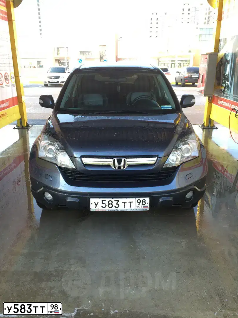 Фото автомобиля HONDA CR-V, 2007 — госномер У583ТТ98. Цвет: ТЕМНО-СЕРЫЙ