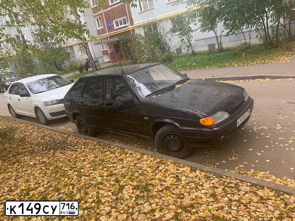 Фото автомобиля VAZ 2114 SAMARA, 2011 — госномер Х944ЕЕ16. Цвет: Сине-Черный