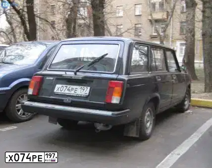 Фото автомобиля LADA 2104, 2011 — госномер В487ТС62. Цвет: Черный жемчуг (Чёрный)