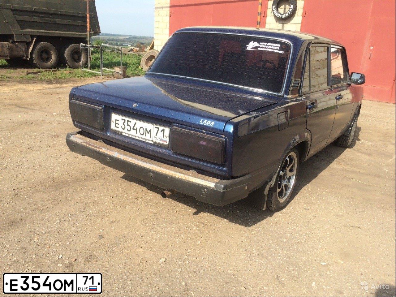 Фото автомобиля LADA 2107, 2006 — госномер Е354ОМ71. Цвет: СИНИЙ