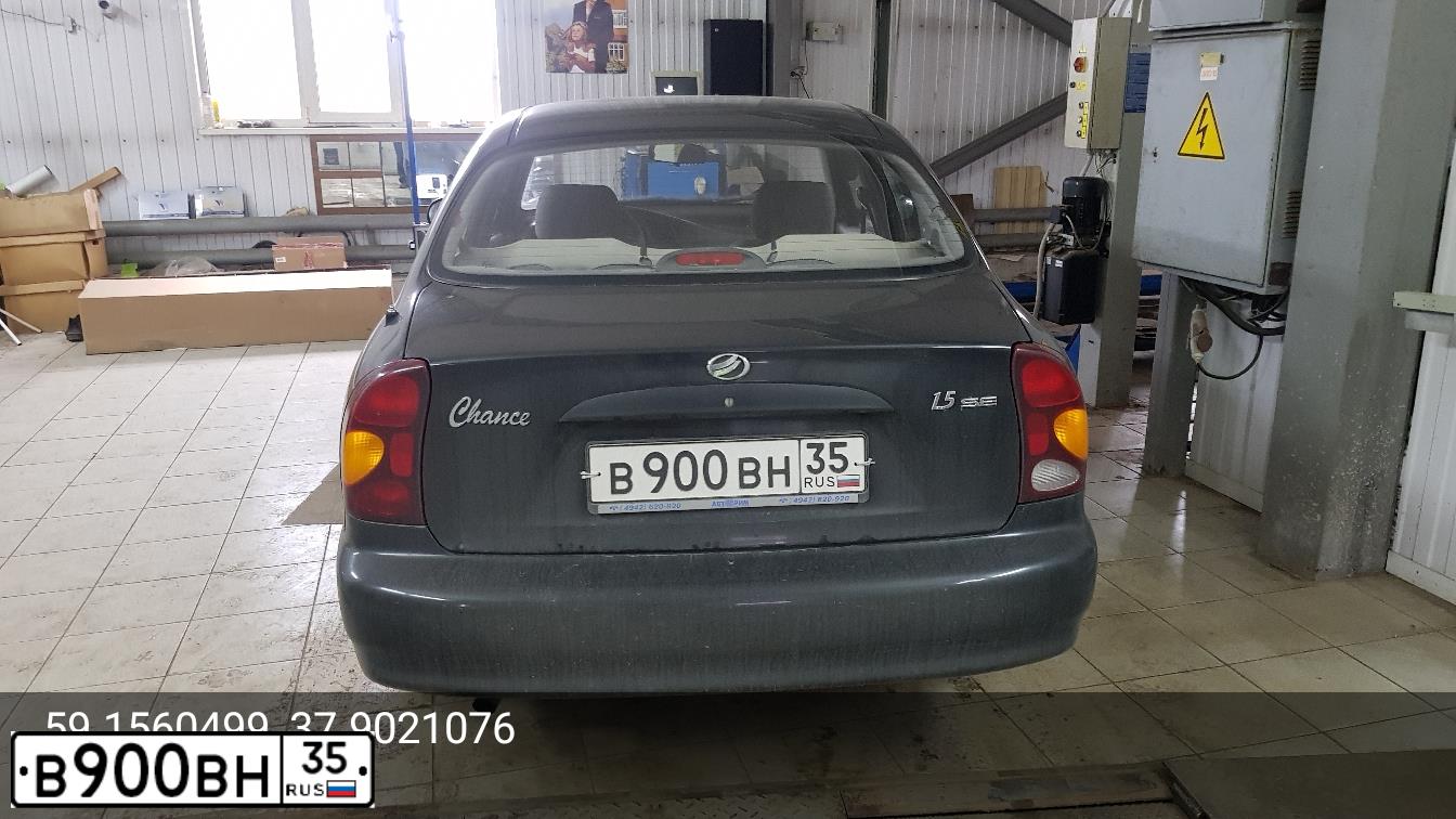 Фото автомобиля ZAZ CHANCE, 2010 — госномер В900ВН35. Цвет: ЧЕРНЫЙ