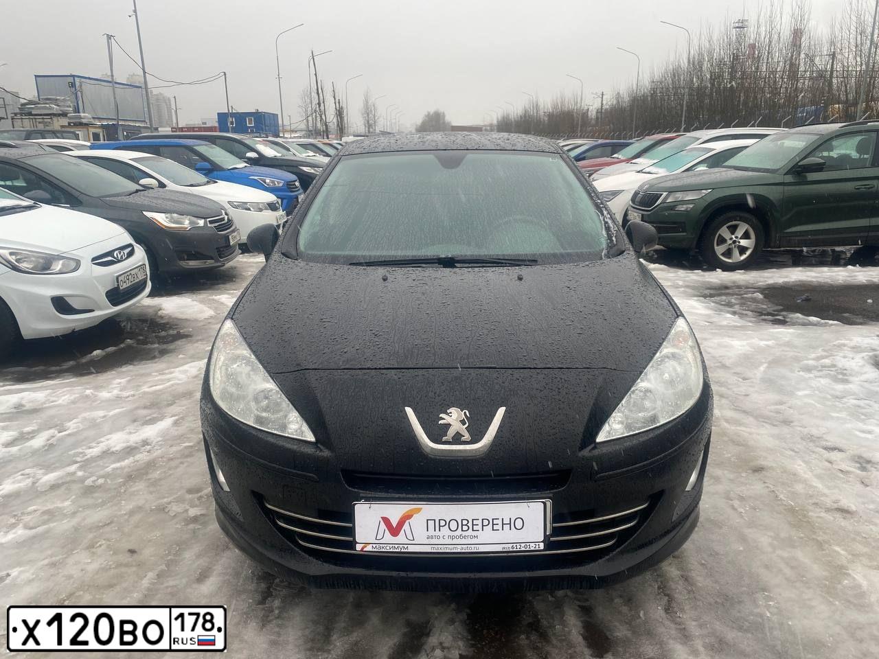 Фото автомобиля PEUGEOT 408, 2016 — госномер Х120ВО178. Цвет: ЧЕРНЫЙ