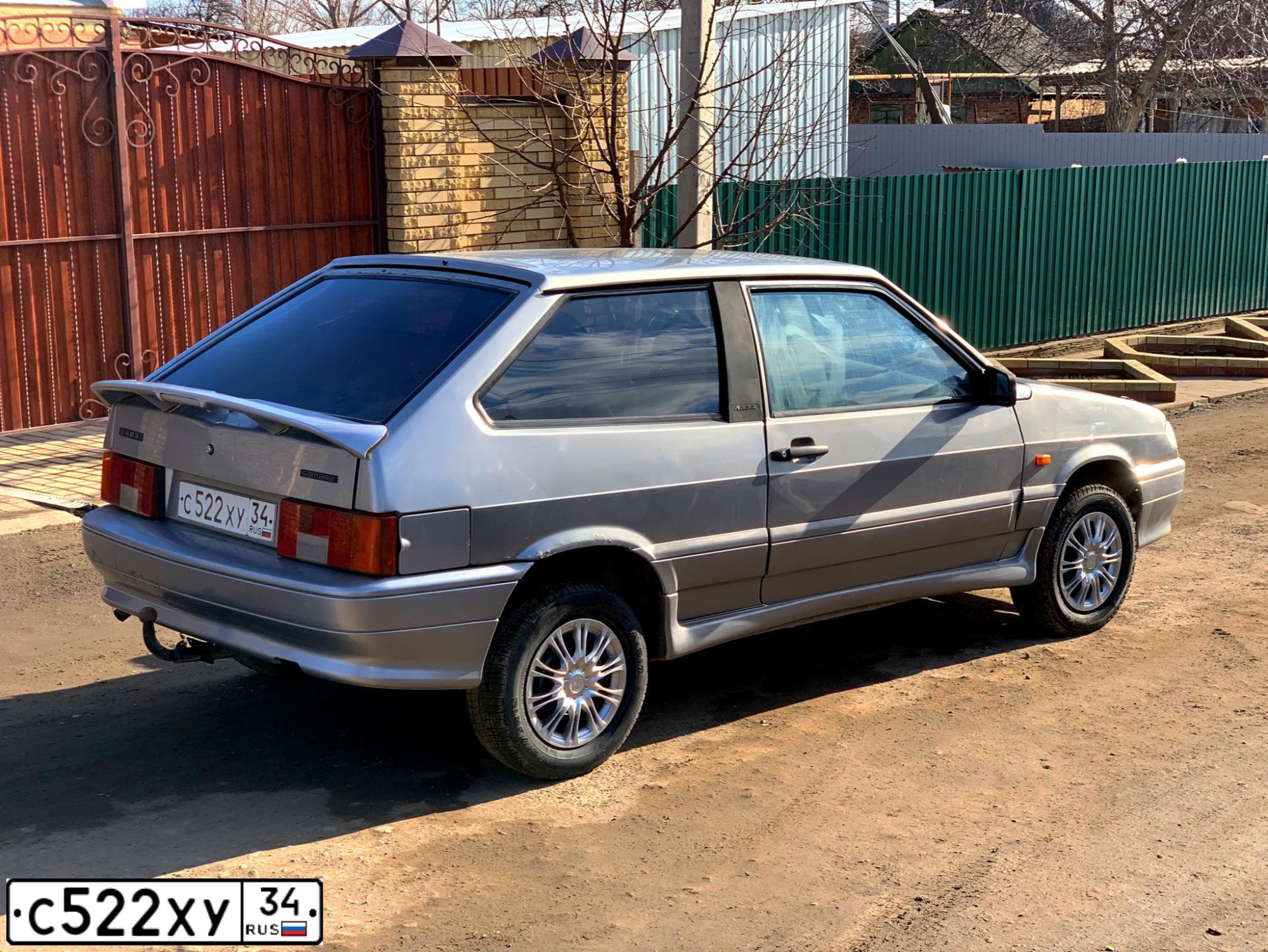 Фото автомобиля LADA 2113 SAMARA, 2009 — госномер А227ЕС34. Цвет: СВЕТЛО ГОЛУБОЙ