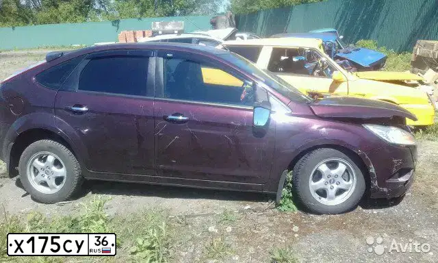 Фото автомобиля FORD FOCUS, 2010 — госномер Х175СУ36. Цвет: ФИОЛЕТОВЫЙ
