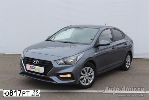 Фото автомобиля HYUNDAI SOLARIS, 2018 — госномер С272СР152. Цвет: Серый