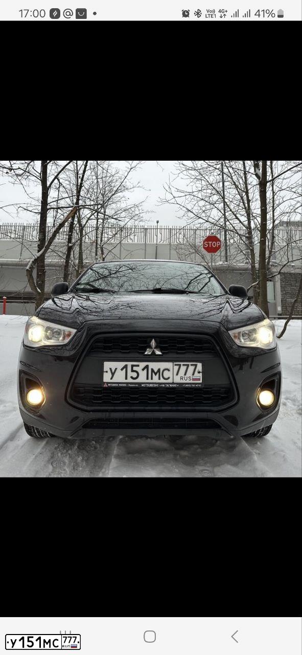 Фото автомобиля MITSUBISHI ASX, 2014 — госномер У151МС777. Цвет: ЧЕРНЫЙ