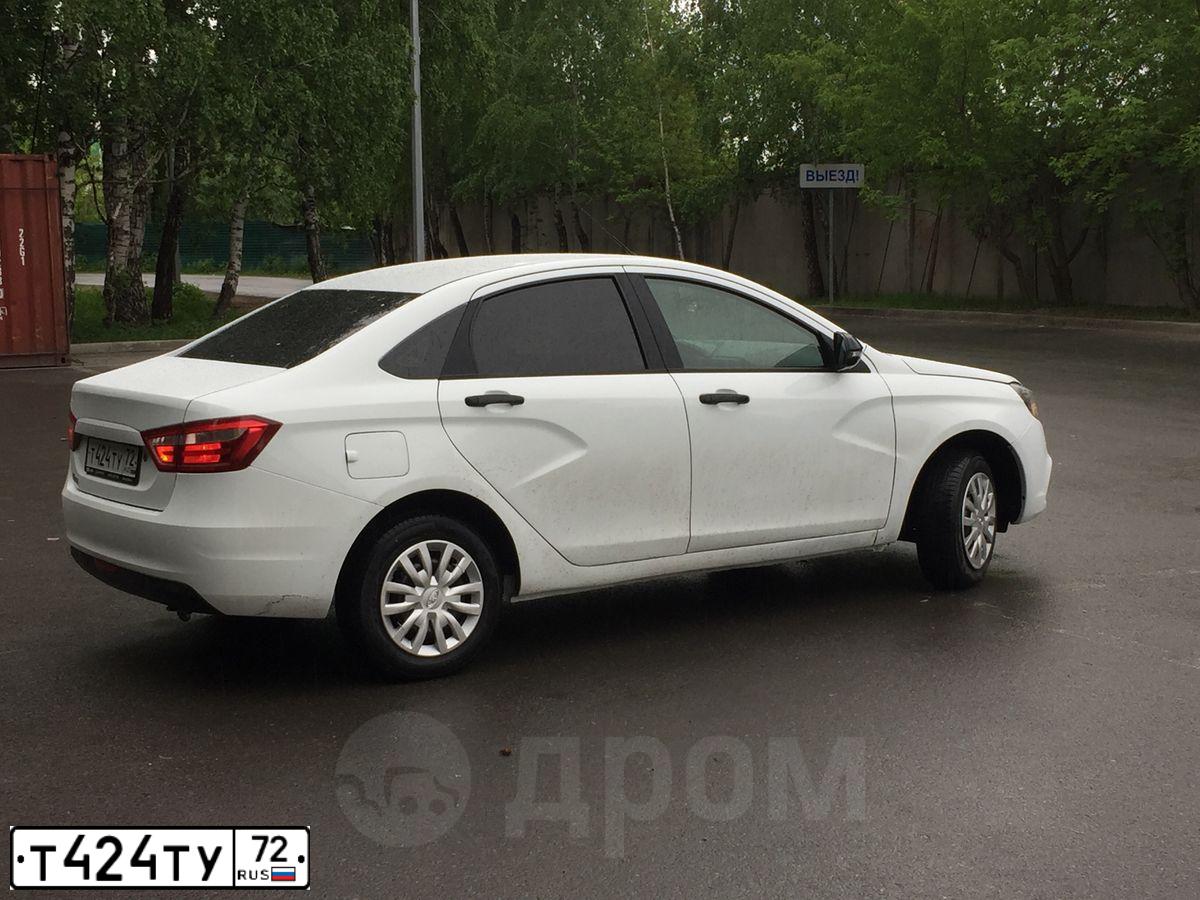 Фото автомобиля LADA VESTA, 2017 — госномер А854КС105. Цвет: Белый