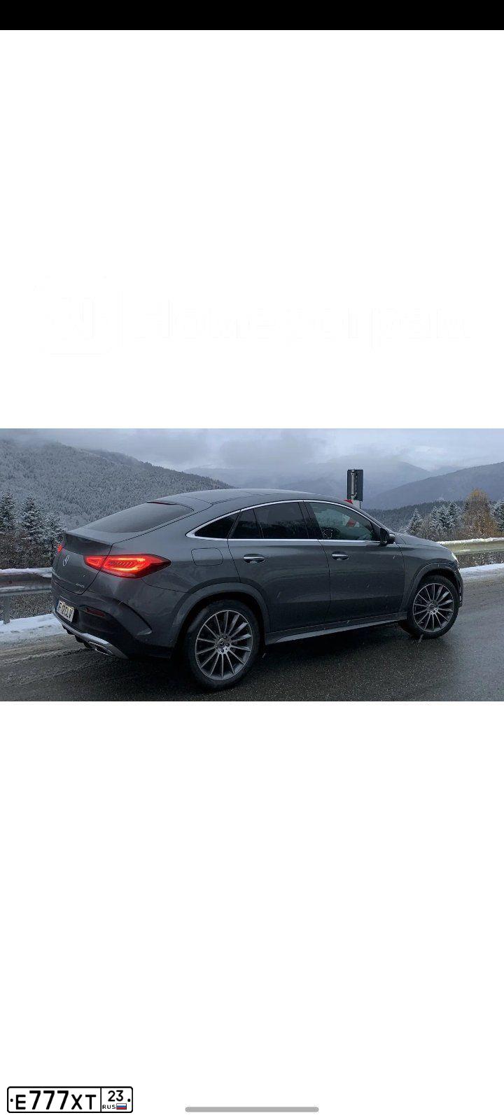 Фото автомобиля MERCEDES GLE-KLASSE, 2020 — госномер Е777ХТ23. Цвет: ЧЕРНЫЙ