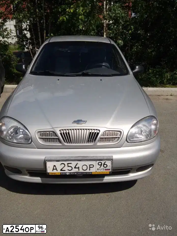 Фото автомобиля ZAZ LANOS, 2006 — госномер А254ОР96. Цвет: СЕРЕБРИСТЫЙ
