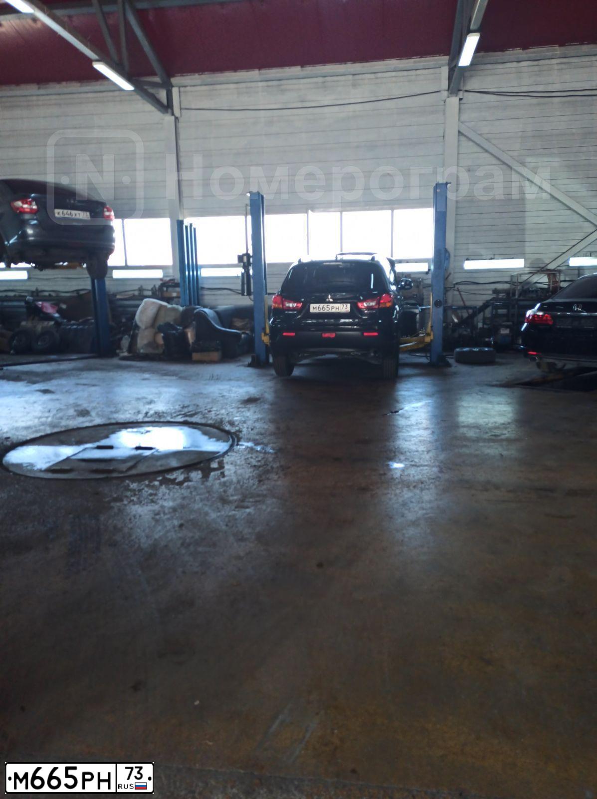 Фото автомобиля MITSUBISHI ASX, 2013 — госномер М665РН73. Цвет: ЧЕРНЫЙ