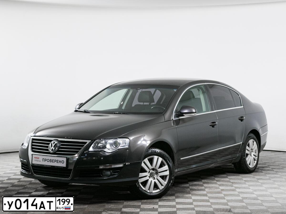 Фото автомобиля VOLKSWAGEN PASSAT, 2007 — госномер У014АТ199. Цвет: Коричневый