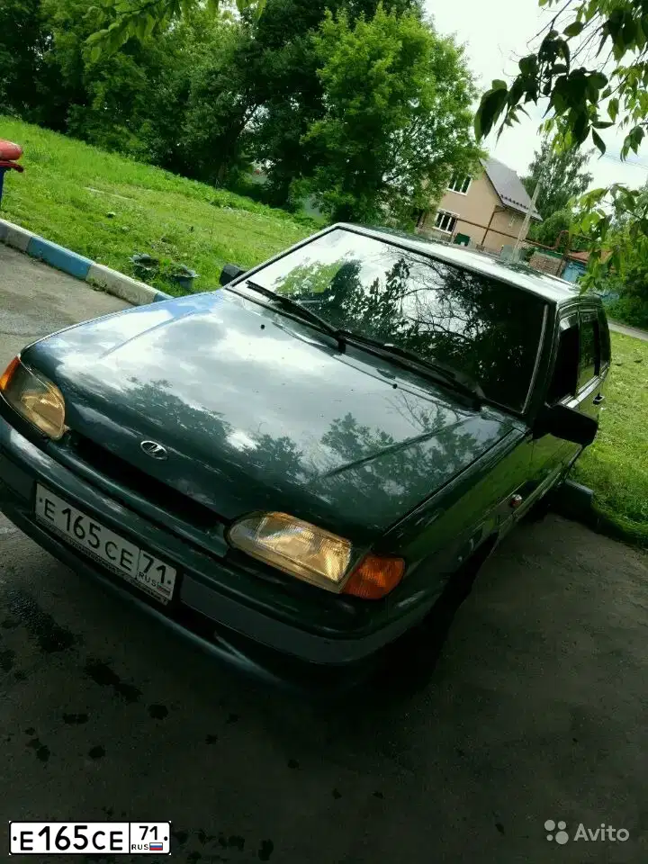 Фото автомобиля LADA 2114, 2006 — госномер С011РЕ40. Цвет: Серо-сине-зеленый