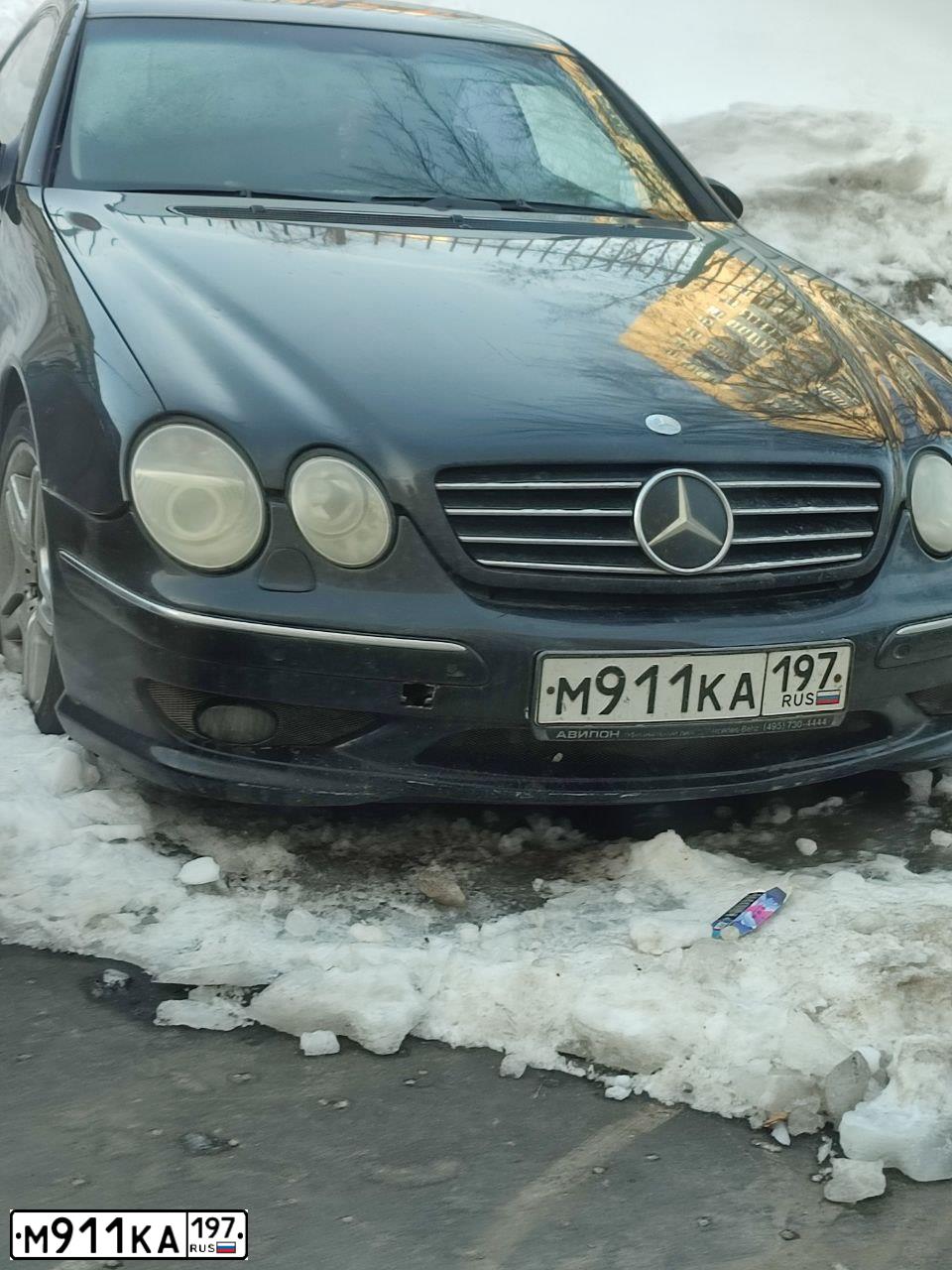 Фото автомобиля MERCEDES CL-KLASSE, 2000 — госномер М911КА197. Цвет: ЧЕРНЫЙ