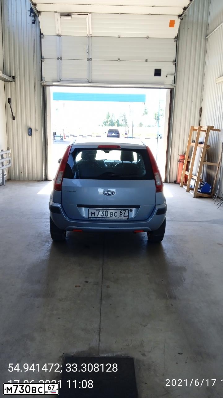 Фото автомобиля FORD FUSION, 2007 — госномер М730ВС67. Цвет: Серо-голубой