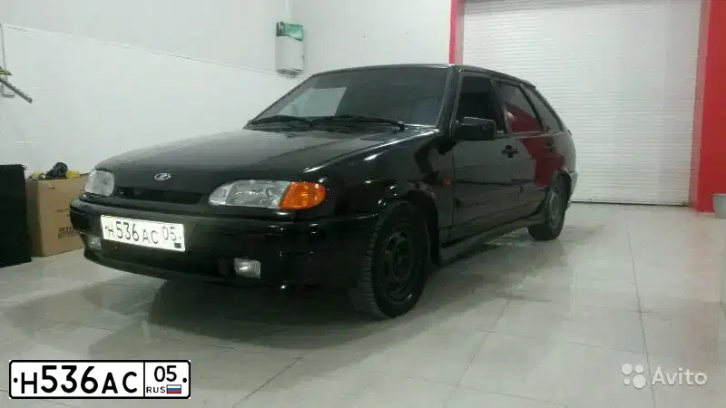 Фото автомобиля LADA 2114 SAMARA, 2009 — госномер Н536АС05. Цвет: Темно-зеленый