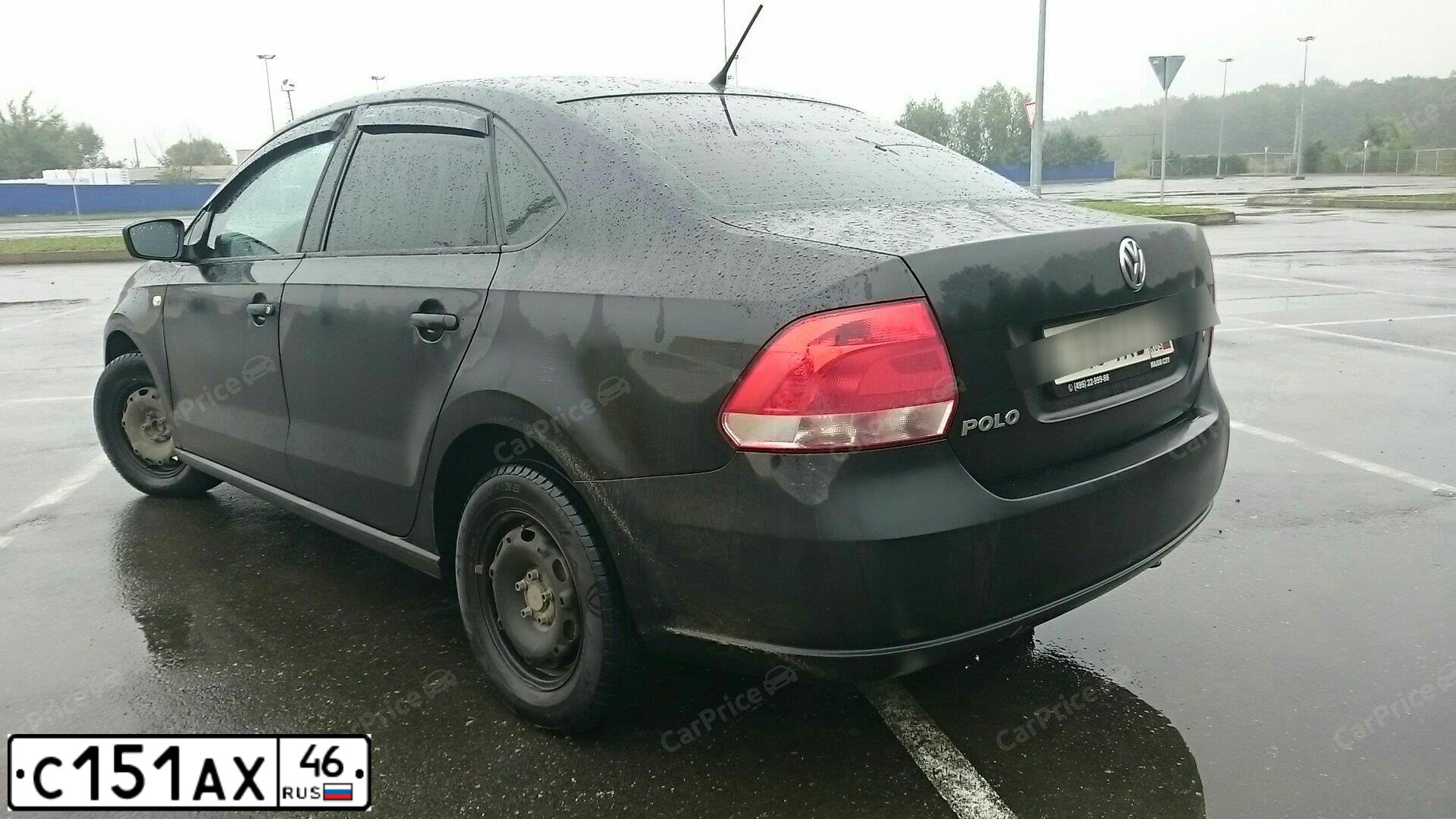 Фото автомобиля VOLKSWAGEN POLO, 2014 — госномер С151АХ46. Цвет: ЧЕРНЫЙ