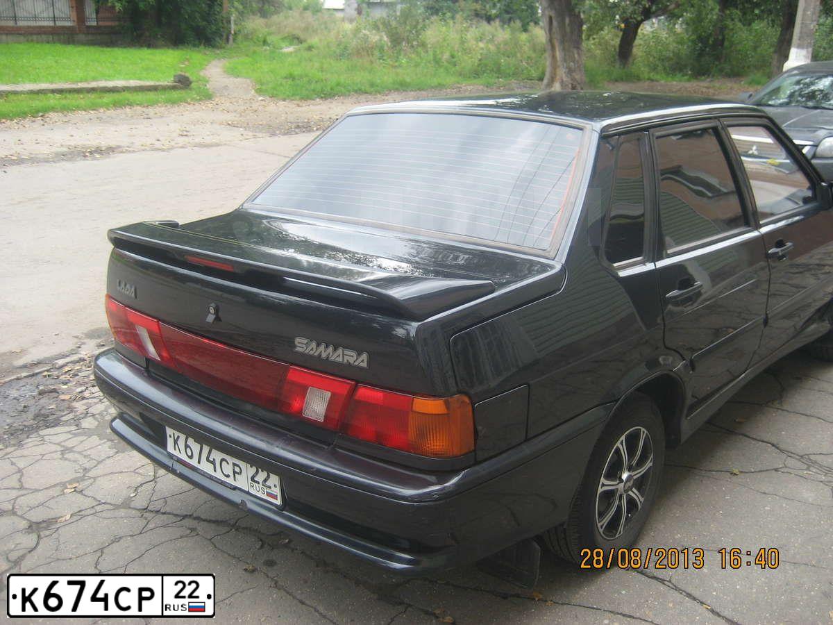 Фото автомобиля LADA 2115 SAMARA, 2009 — госномер К674СР22. Цвет: ГРАФИТОВЫЙ МЕТАЛЛИК